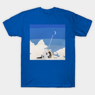 Crescent moon over Finistere T-Shirt